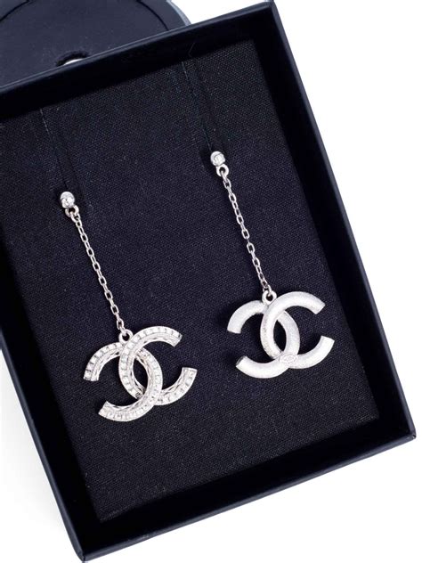 regular chanel earrings|chanel swarovski earrings.